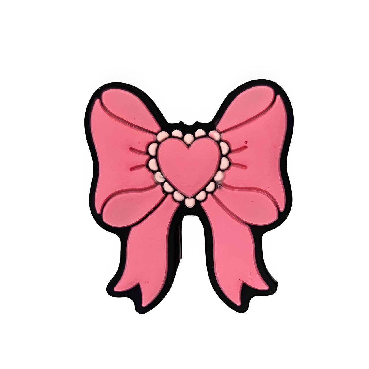 Bow Silicone Focal Beads