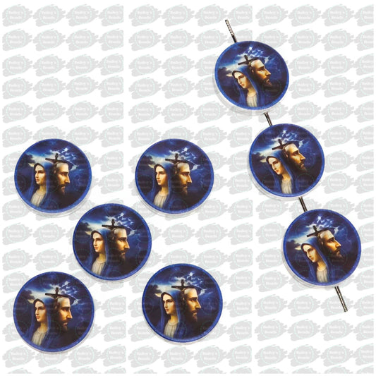 Eternal Devotion Printed Silicone Focal Beads (Bailey's Beads Exclusive)
