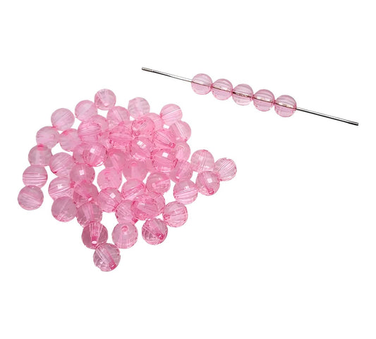 12mm Light Pink Acrylic Disco Beads