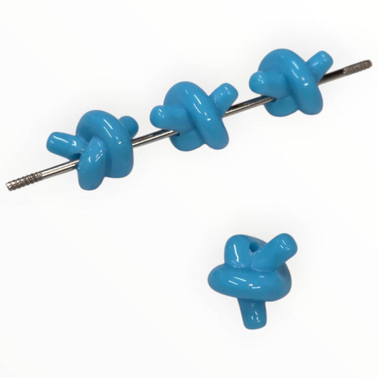 Blue Knot Acrylic Beads