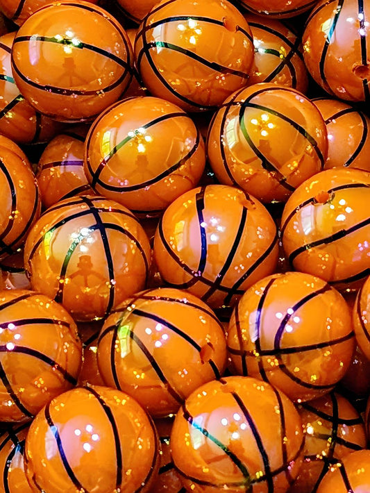 **Pearl** Basketball (Bubblegum Beads)