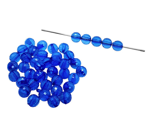 12mm Navy Acrylic Disco Beads