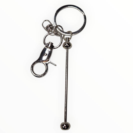 Silver Beadable Keychains