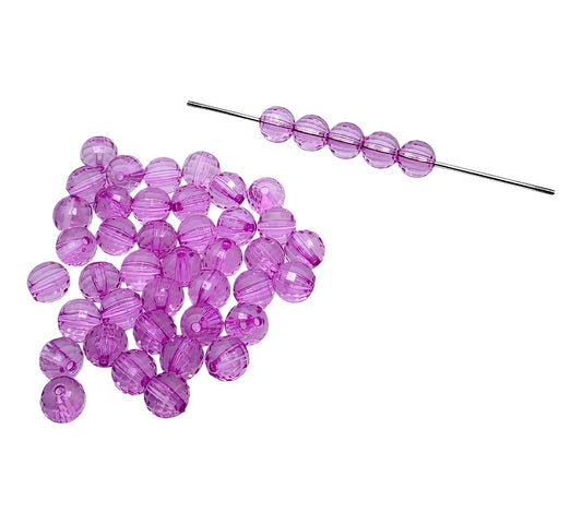 12mm Lavender Acrylic Disco Beads