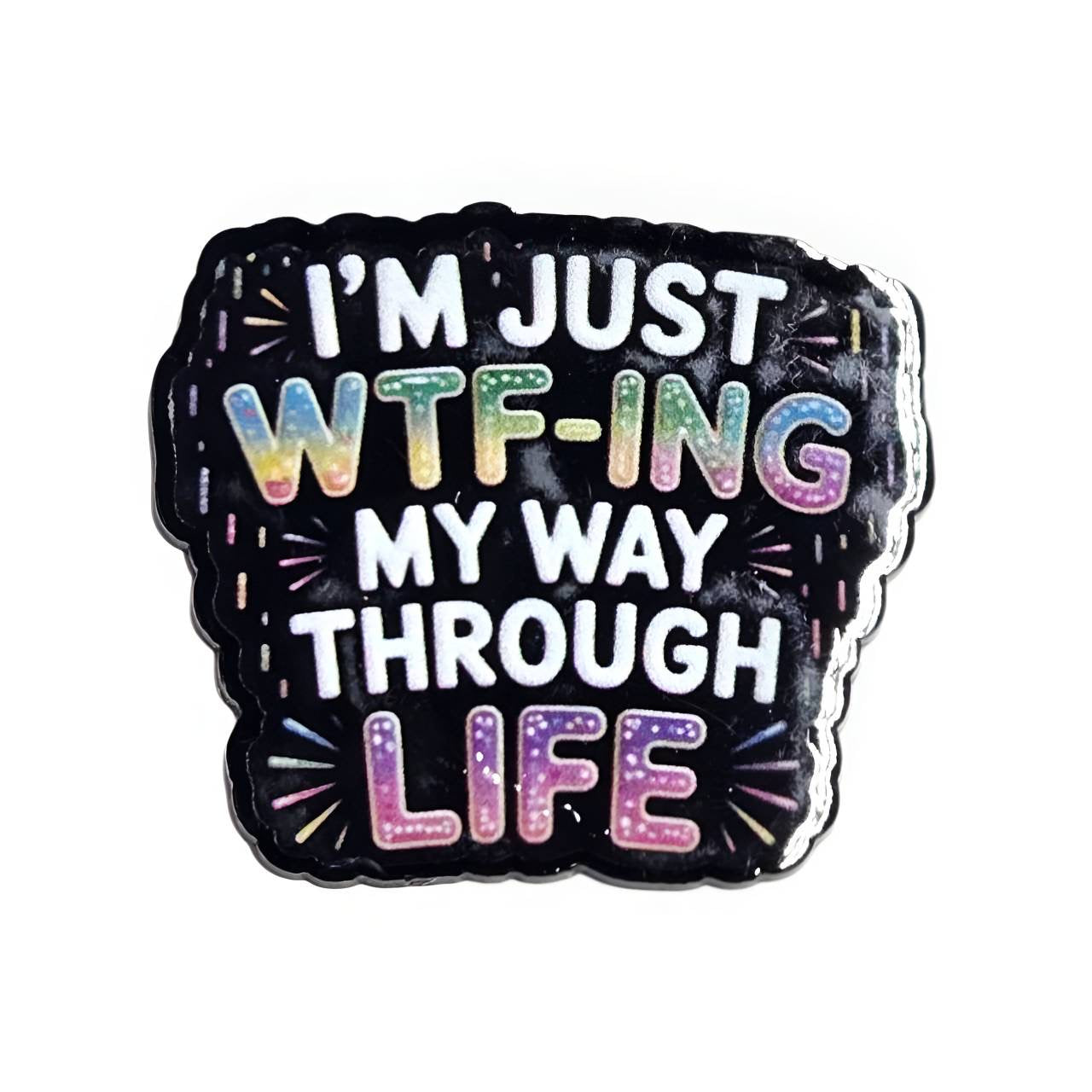 WTF-ing~ Acrylic Flatbacks (Exclusive Bailey's Beads Design)