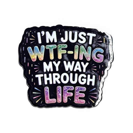 WTF-ing~ Acrylic Flatbacks (Exclusive Bailey's Beads Design)