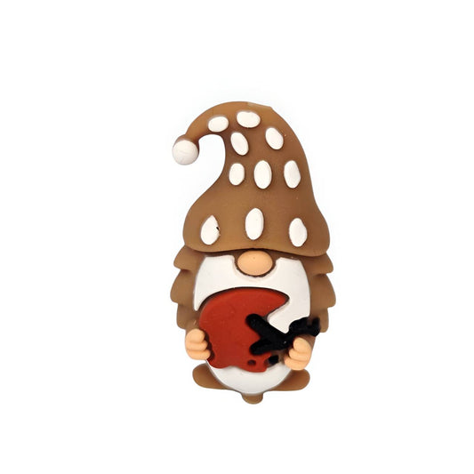 End Zone Gnome Silicone Focal Beads