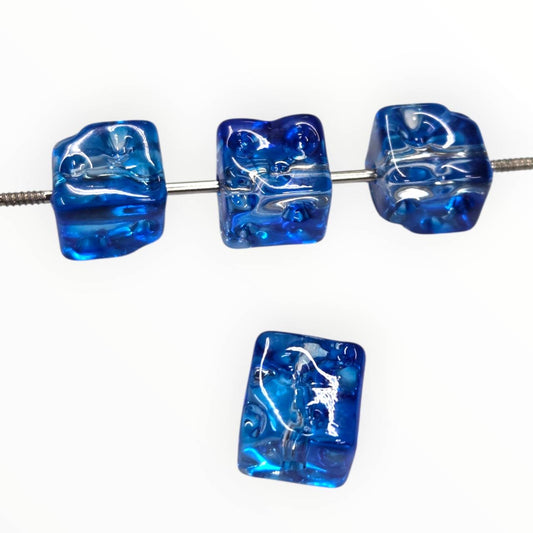 Blue Lagoon Square Acrylic Beads