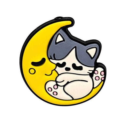 Moonlight Snuggles Silicone Focal Bead (Custom Design by Bailey's Beads)