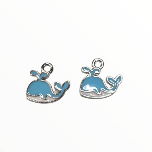 Blue Whale Charm Pack (2 Per Set)