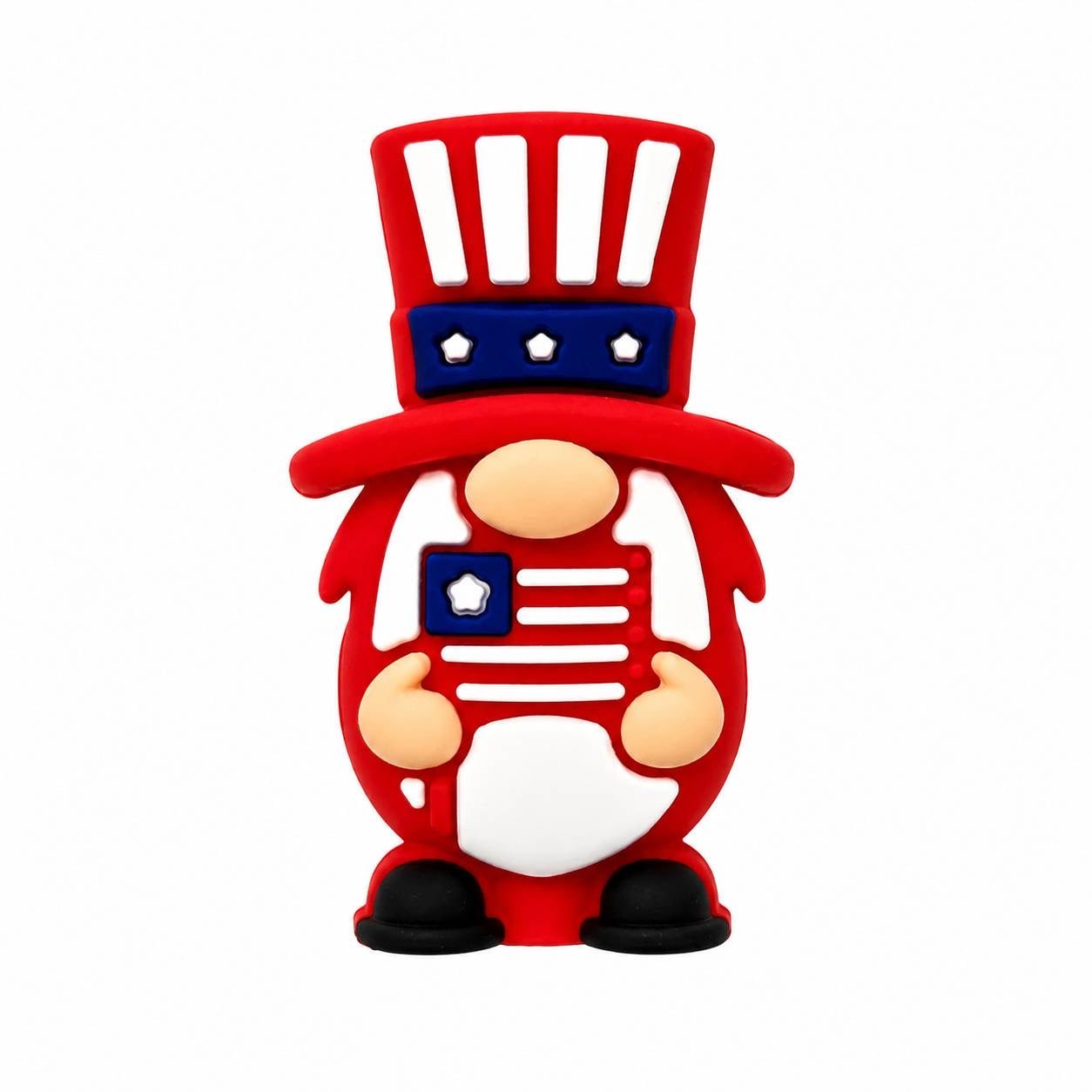 Patriot Pride Gnome Silicone Focal Beads