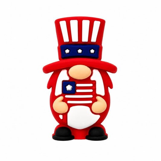 Patriot Pride Gnome Silicone Focal Beads