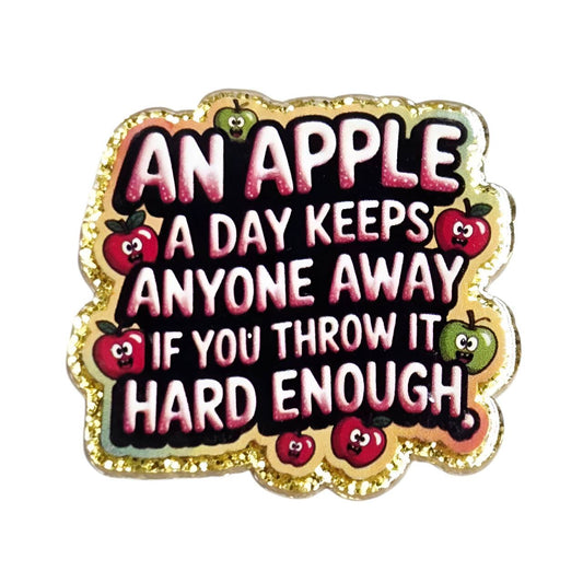 An Apple a Day~ Acrylic Flatbacks (Exclusive Bailey's Beads Design)