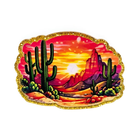 Wild West Sunset~ Acrylic Flatbacks (Bailey's Beads Custom Design)
