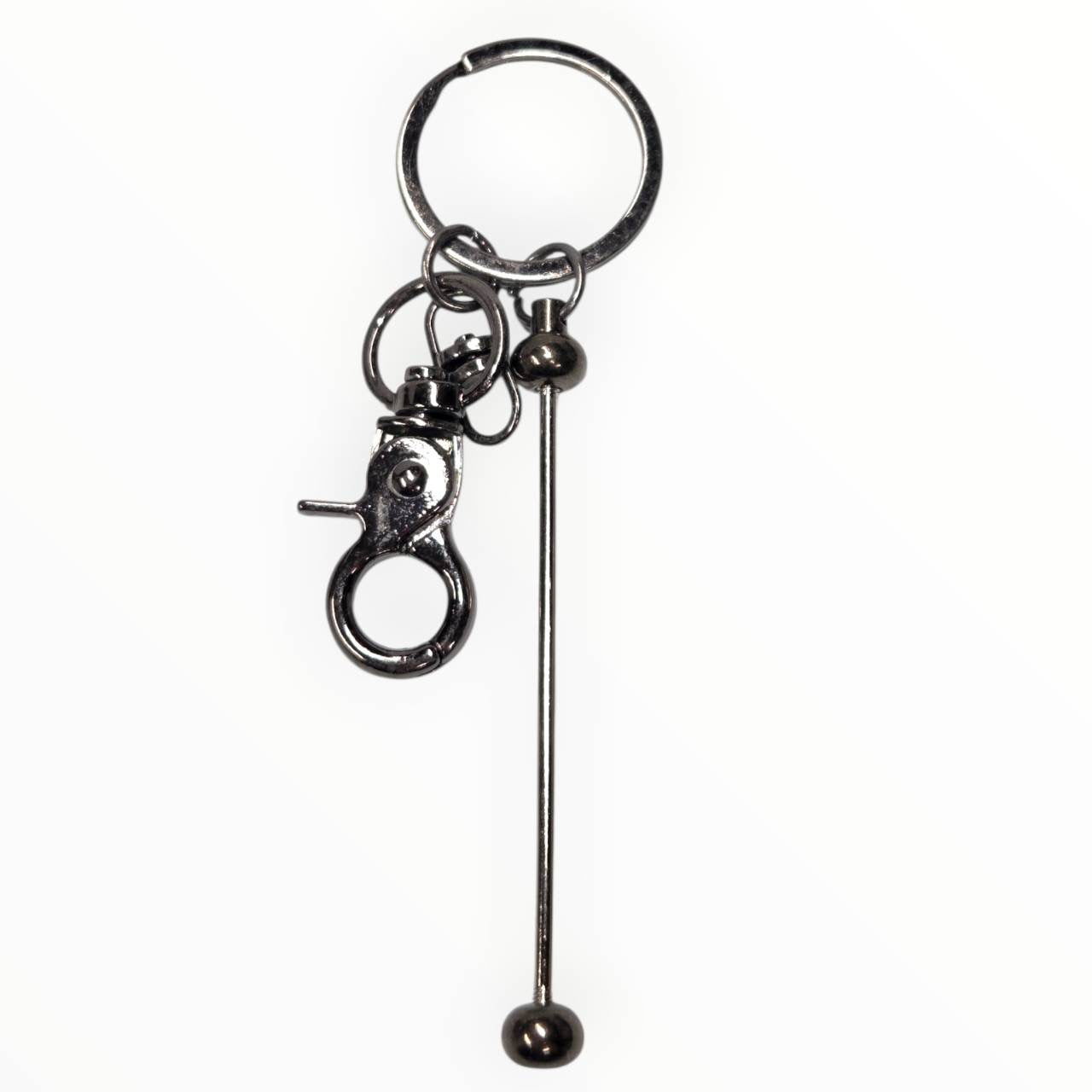 Gunmetal Beadable Keychains