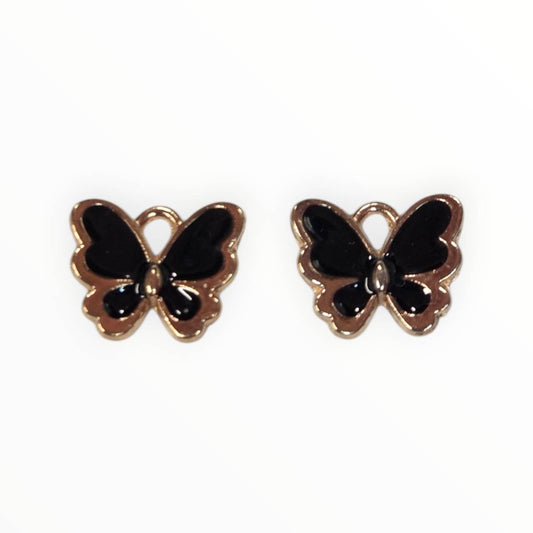 Black Butterfly Charm Pack (2 Per Set)