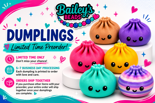 ***PREORDER*** 3D PRINTED DUMPLINGS PLEASE READ DESCRIPTION