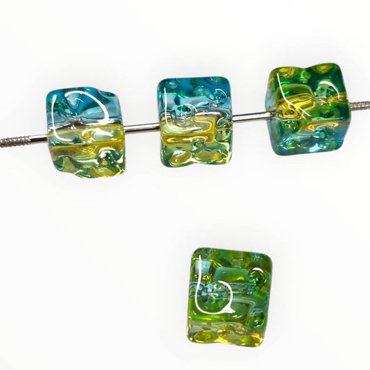 Tropical Tide Square Acrylic Beads