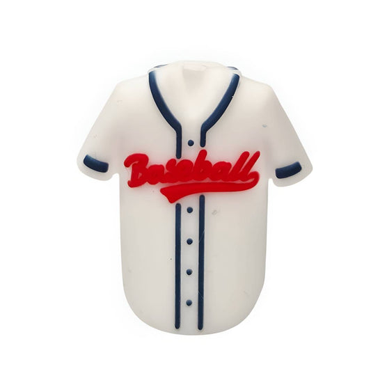 Baseball Jersey Silicone Focal Beads