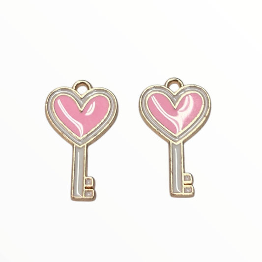 Key to my Heart Charm Pack (2 Per Set)