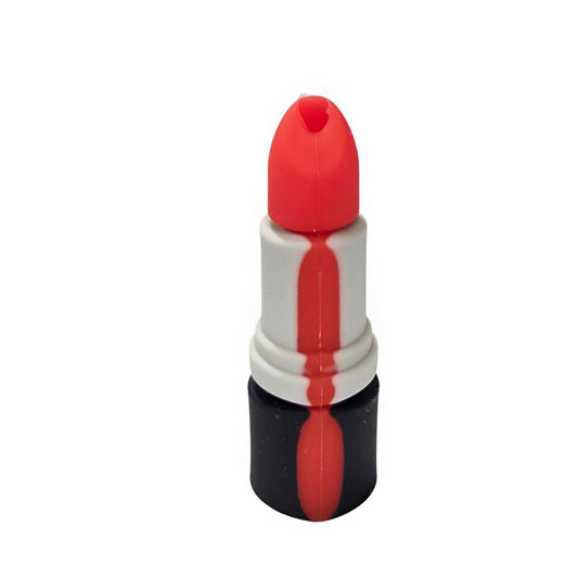 Red Lipstick Silicone Focal Beads