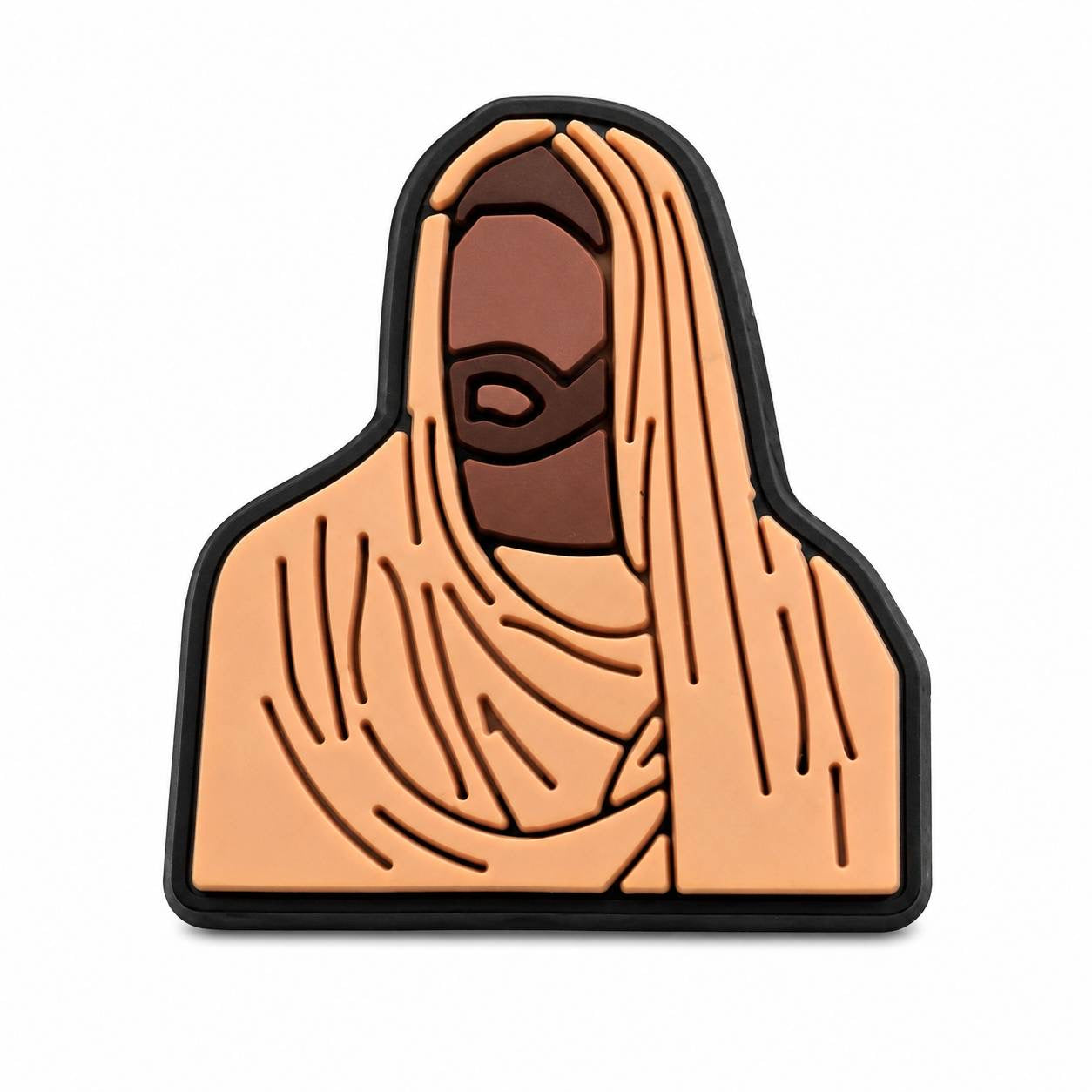Walk by Faith neutral brown and tan faith-inspired focal bead