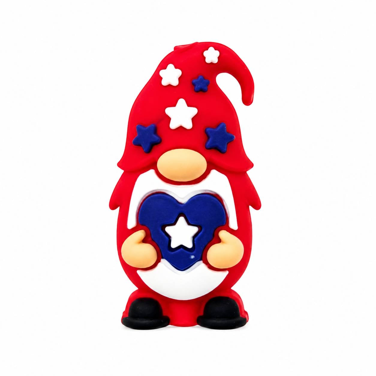 Americana Gnome Silicone Focal Beads