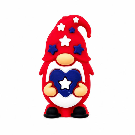 Americana Gnome Silicone Focal Beads
