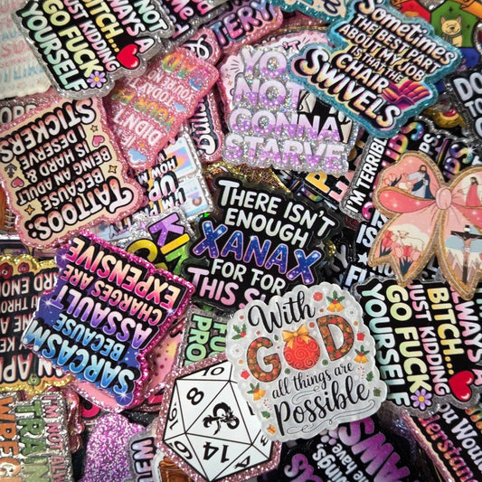 Acrylic Flatback Mixed Bags