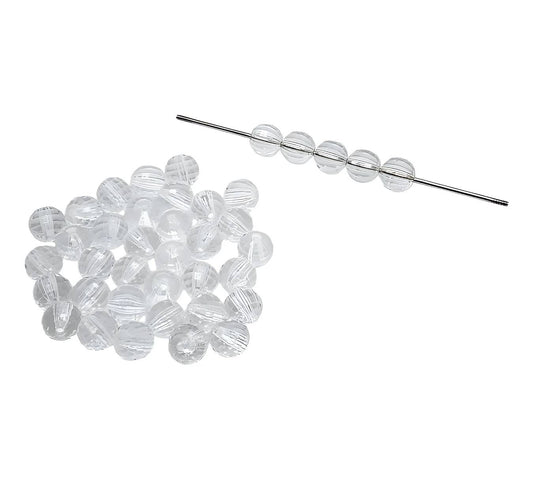 12mm Clear Acrylic Disco Beads