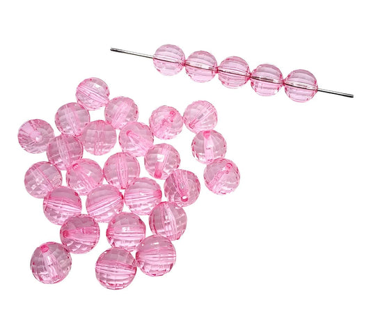 16mm Light Pink Acrylic Disco Beads