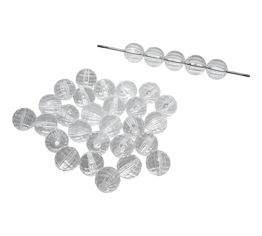 16mm Clear Acrylic Disco Beads
