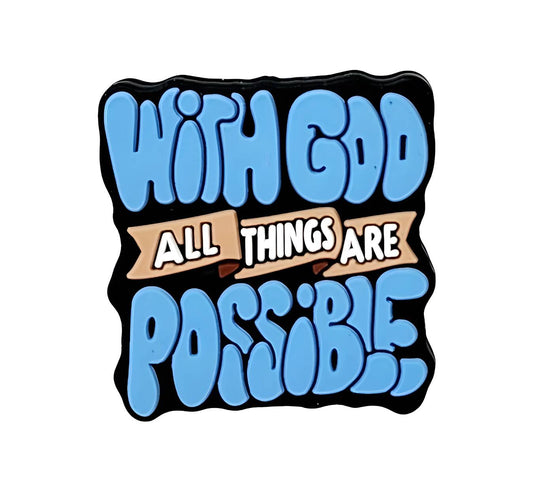 With God all things are Possible Focal Beads (CUSTOM)