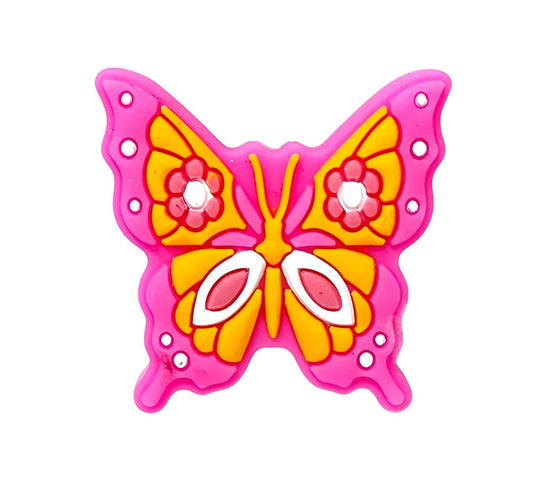 Pink Butterfly Focal Beads
