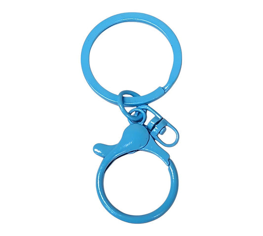 Blue Lobster Clasp Key Ring