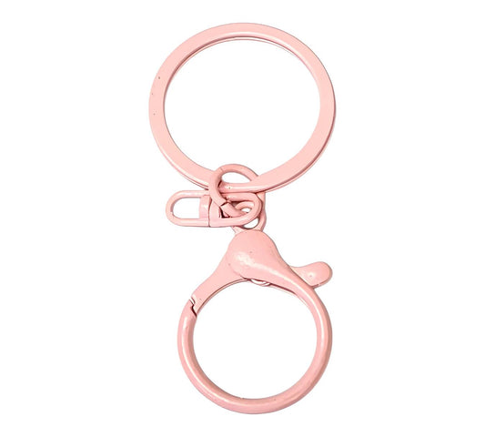 Pink Lobster Clasp Key Ring