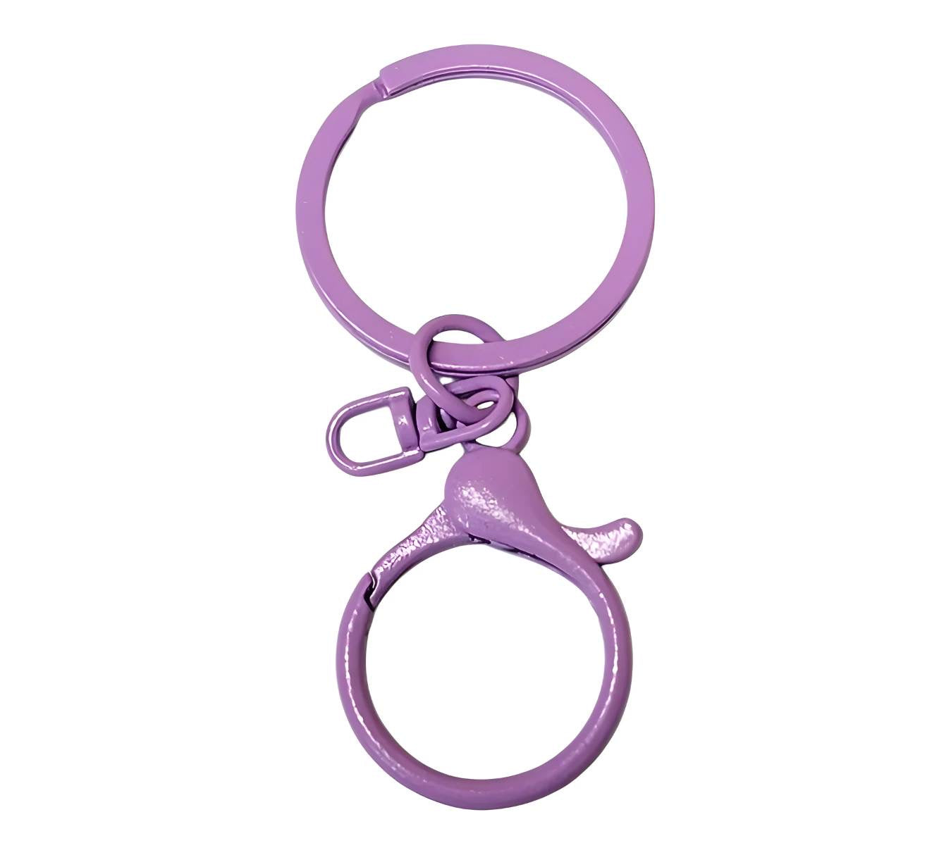 Purple Lobster Clasp Key Ring