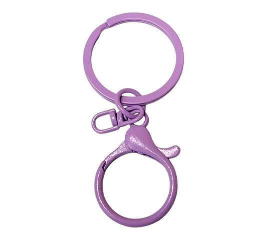 Purple Lobster Clasp Key Ring