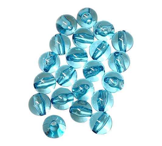 Aqua Transparent *12mm* (Bubblegum Beads)