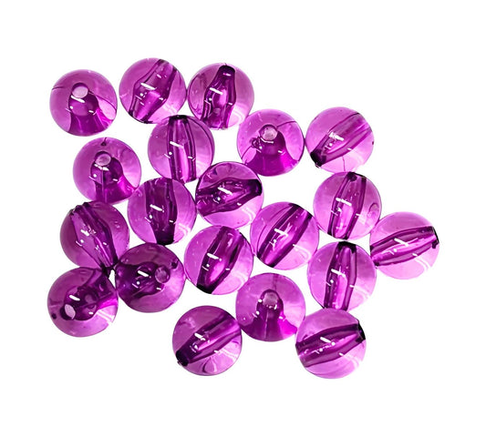 Purple Transparent *12mm* (Bubblegum Beads)