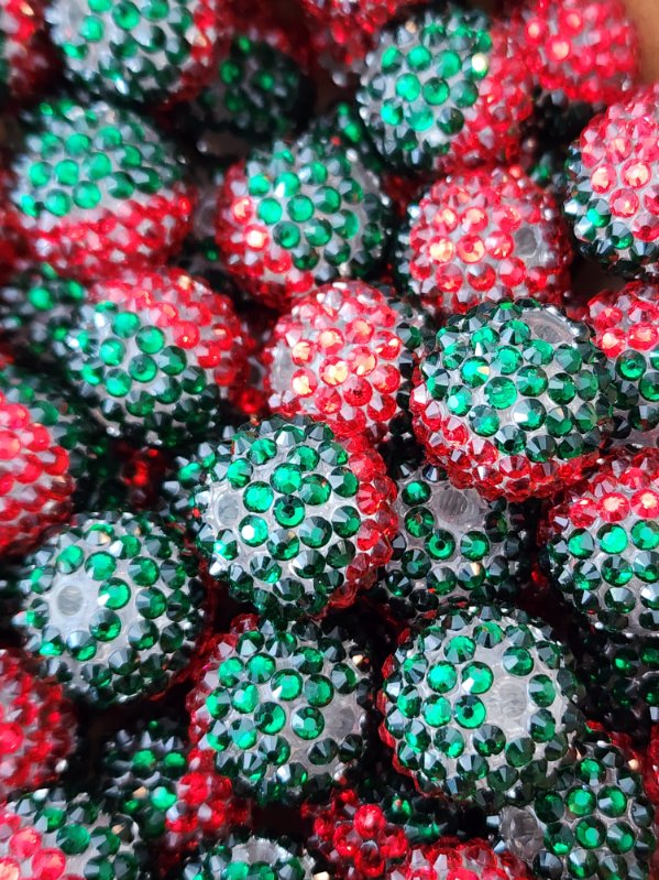 **WHOLESALE** Holly **Rhinestone** (Bubblegum Beads)