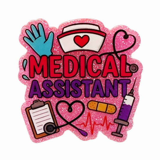 Medical Assistant~ Acrylic Flatbacks (Exclusive Bailey's Beads Design)