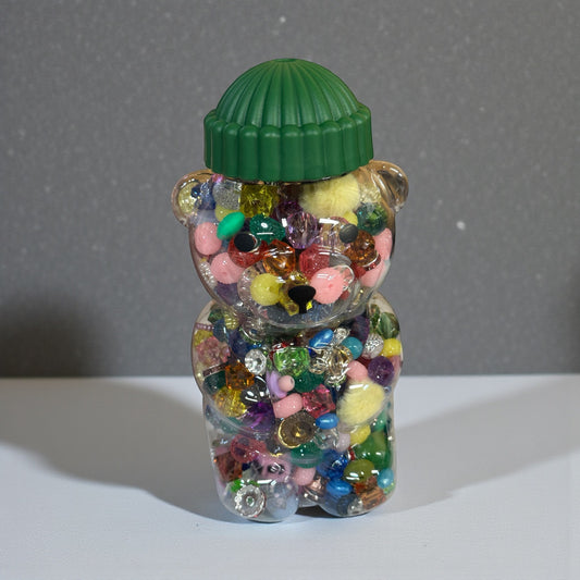 Bear Bead Jars (Plastic)
