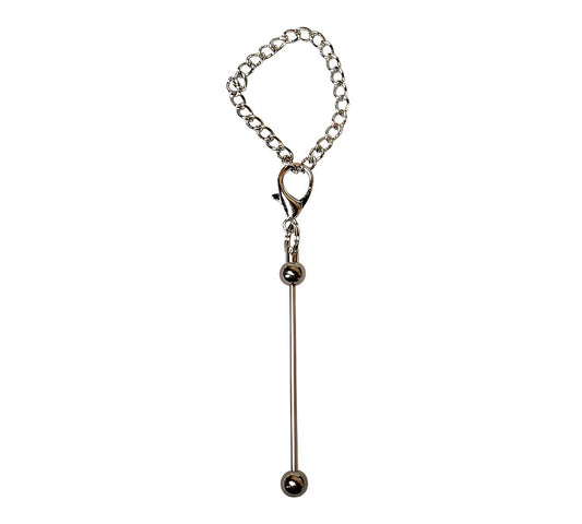 Beadable Silver Charm Key Bars