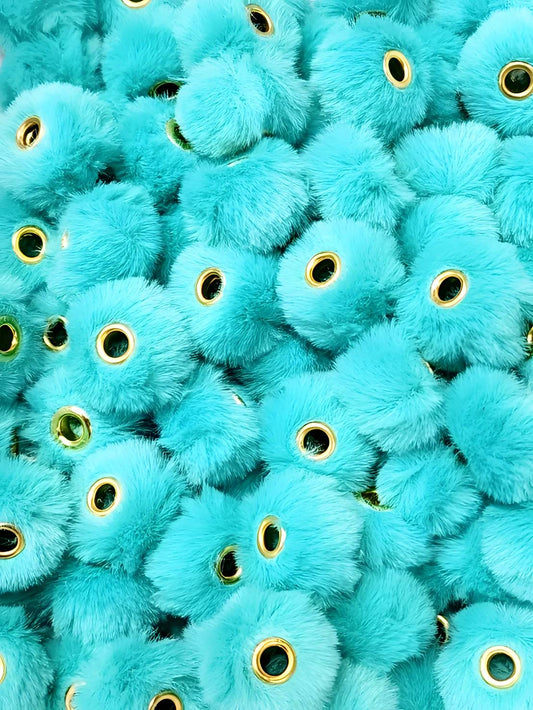 Teal Fuzzy Spacers