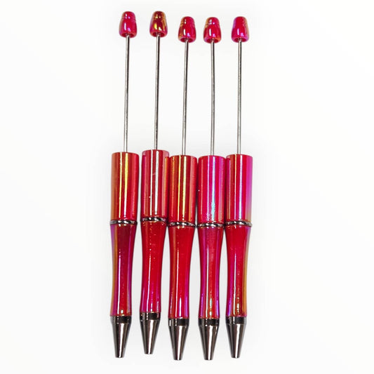 Red Opal Beadable Pens (5 Pack)