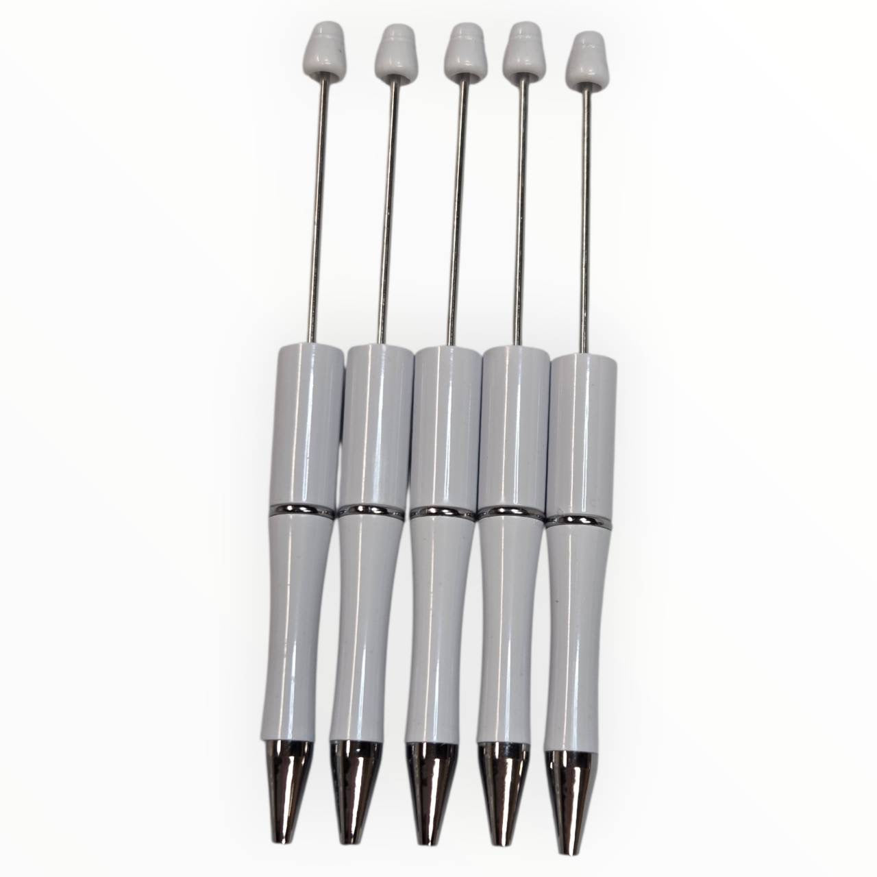 White Beadable Pens (5 Pack)
