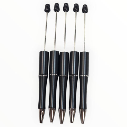 Black Beadable Pen (5 Pack)