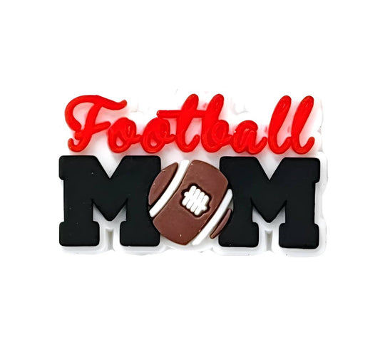Football Mom Focal Bead small