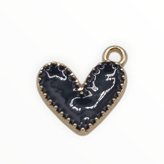 Black Heart Charms